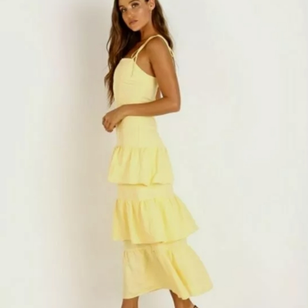 Capulet yellow dress size small new